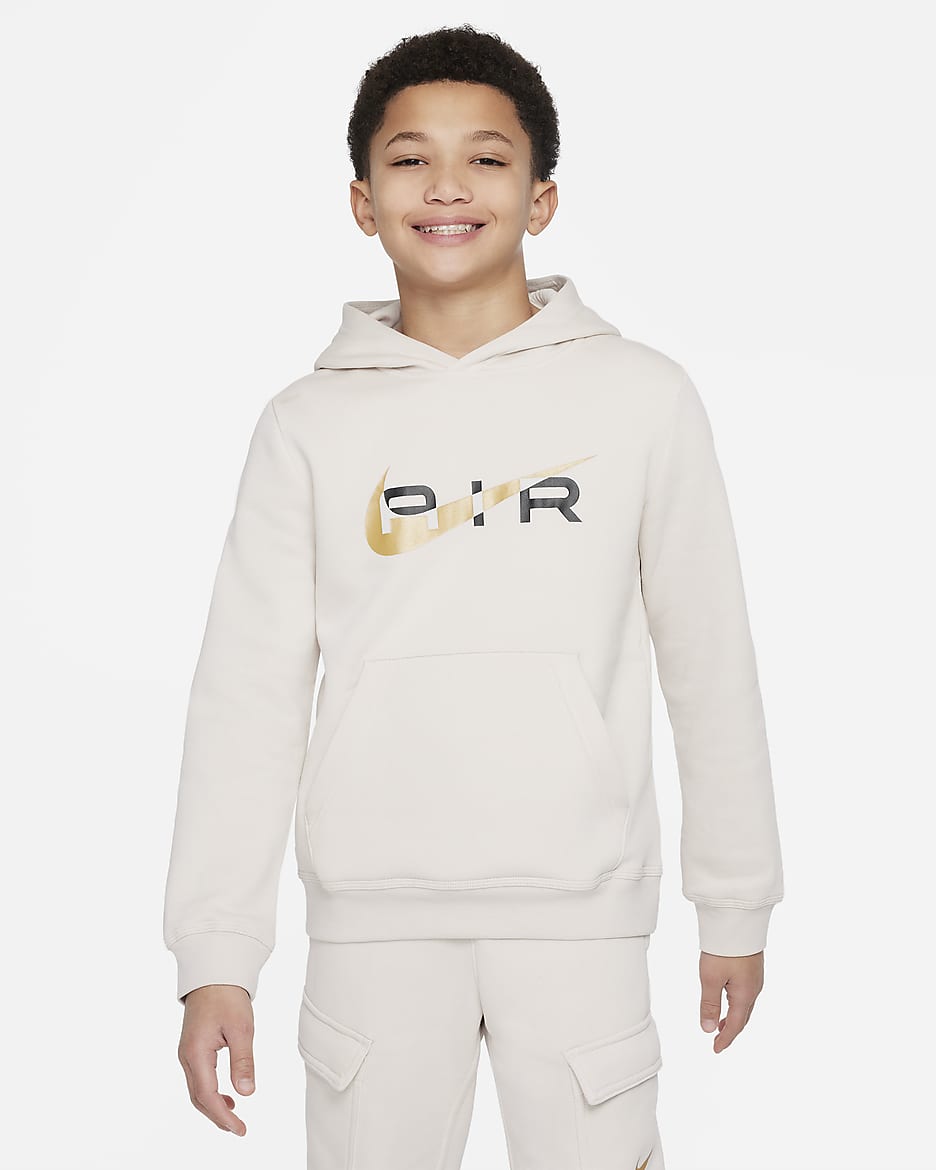 Nike Air Pullover-Fleece-Hoodie für ältere Kinder - Light Orewood Brown