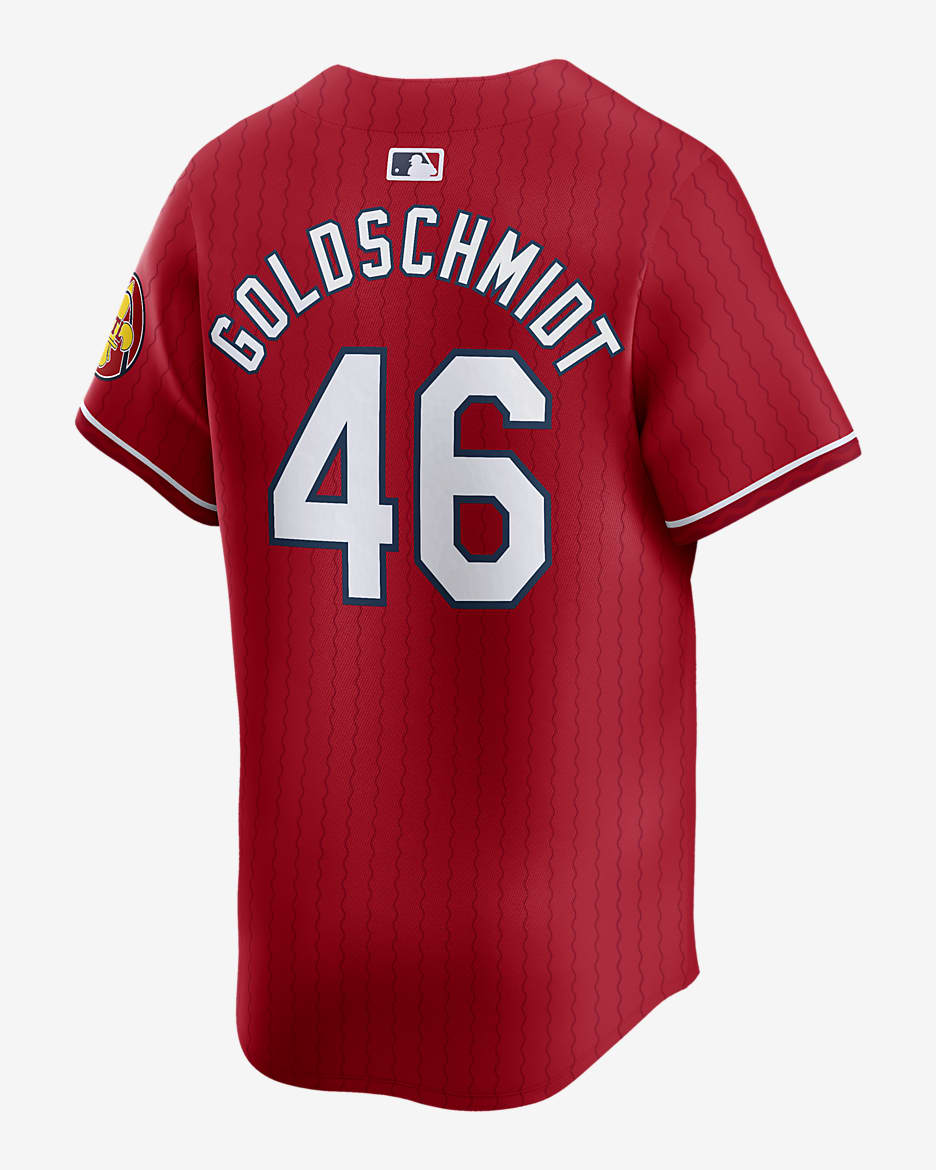 Jersey Nike Dri-FIT ADV de la MLB Limited para hombre Paul Goldschmidt St. Louis Cardinals City Connect - Rojo