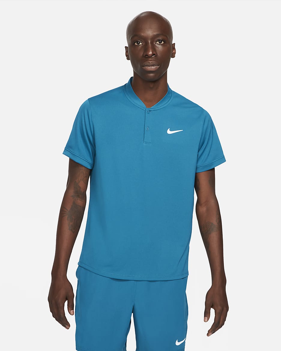 NikeCourt Dri-FIT Men's Tennis Polo - Green Abyss/White