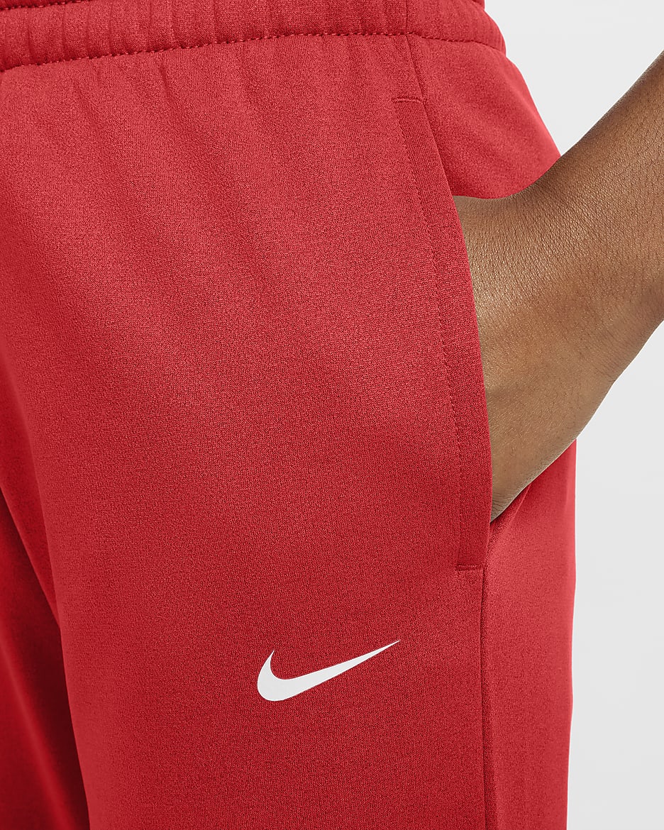 Nike Multi Stain Repel Big Kids' Therma-FIT Joggers - University Red/White