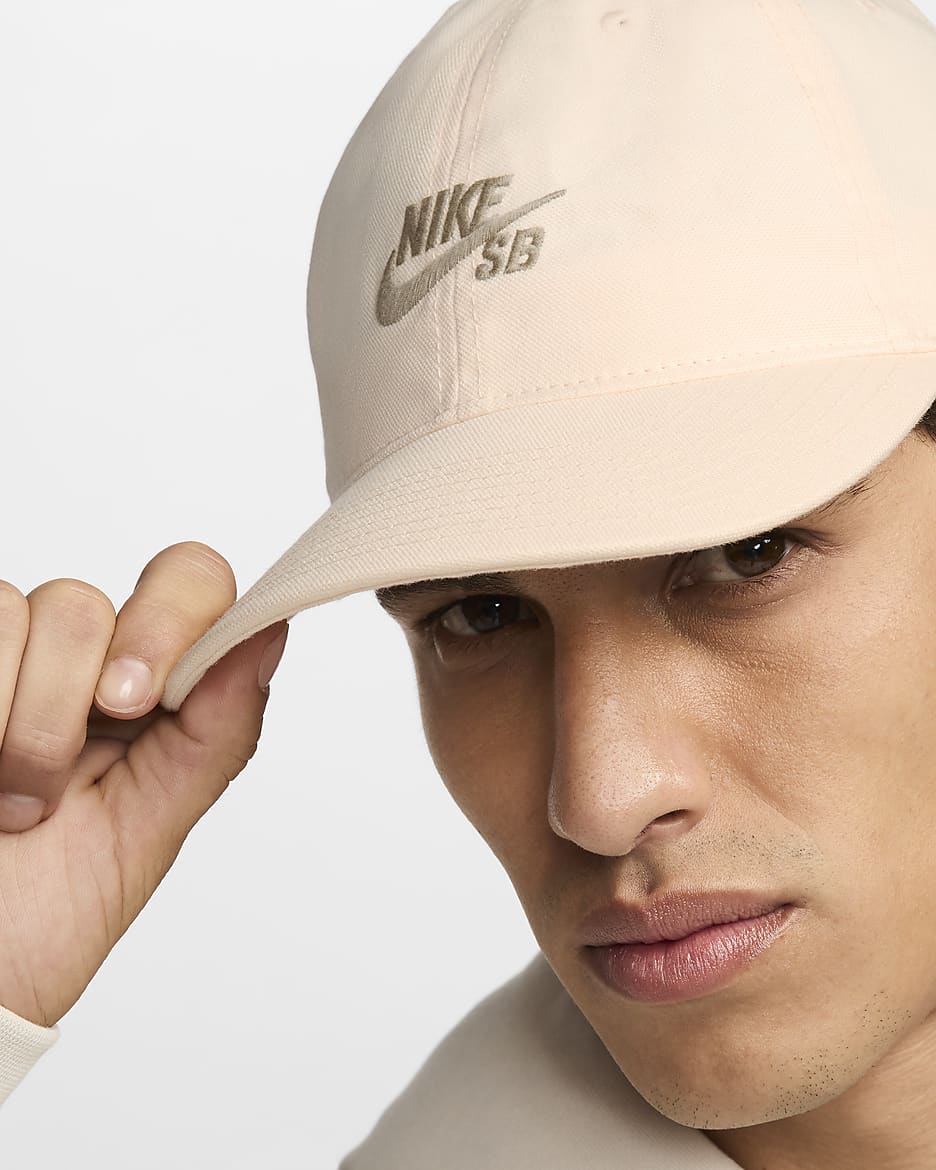 Nike SB Club unstrukturierte Skateboard-Cap - Guava Ice/Neutral Olive