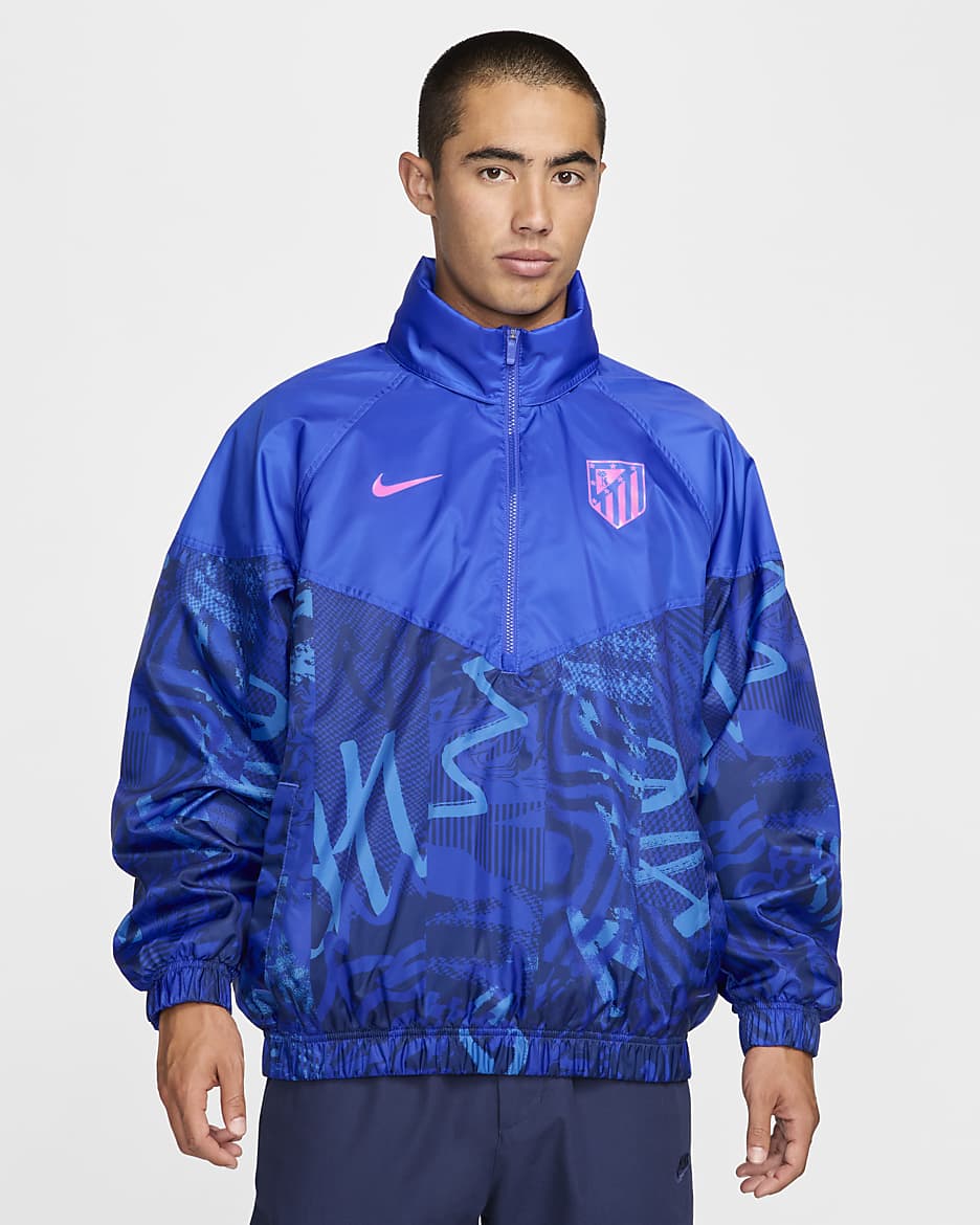 Atlético Madrid Windrunner Third Nike Fußball-Anorak (Herren) - Light Photo Blue/Hyper Royal/Pink Glow