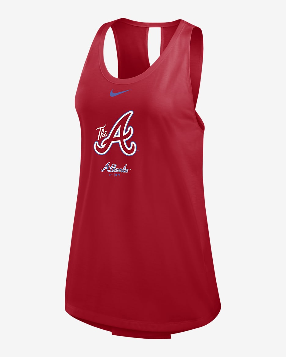 Atlanta Braves City Connect Women's Nike MLB Tank Top - Red