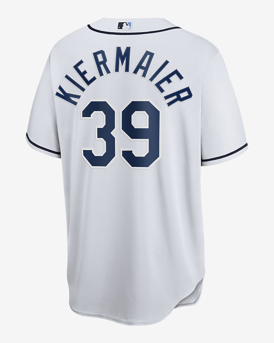 Jersey de béisbol Replica para hombre MLB Tampa Bay Rays (Kevin Kiermaier) - Blanco