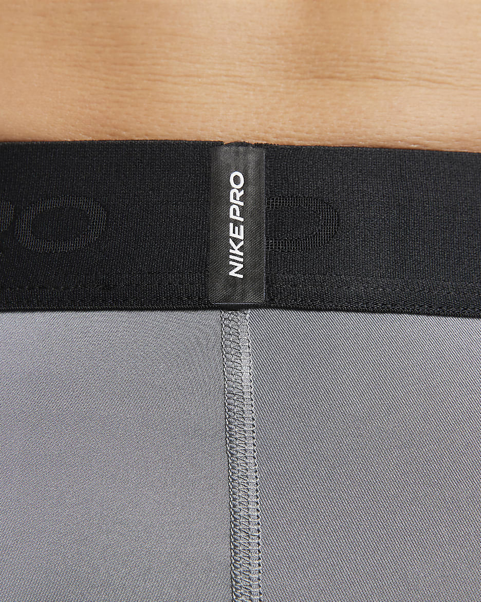 Nike Pro Dri-FIT fitnessshorts voor heren - Smoke Grey/Zwart