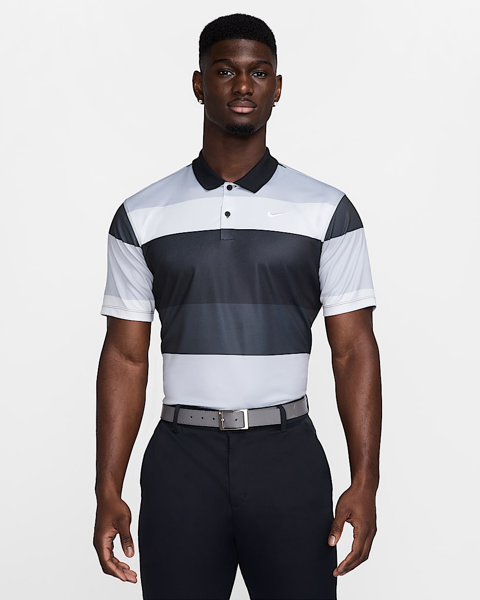 Polo de golf Dri-FIT para hombre Nike Victory+ - Negro/Blanco