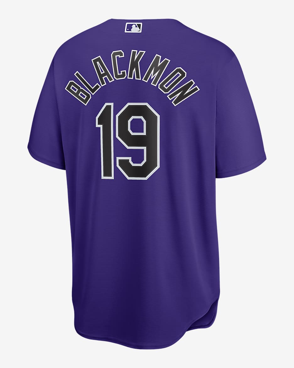 MLB Colorado Rockies (Charlie Blackmon) Men\'s Replica Baseball Jersey ...