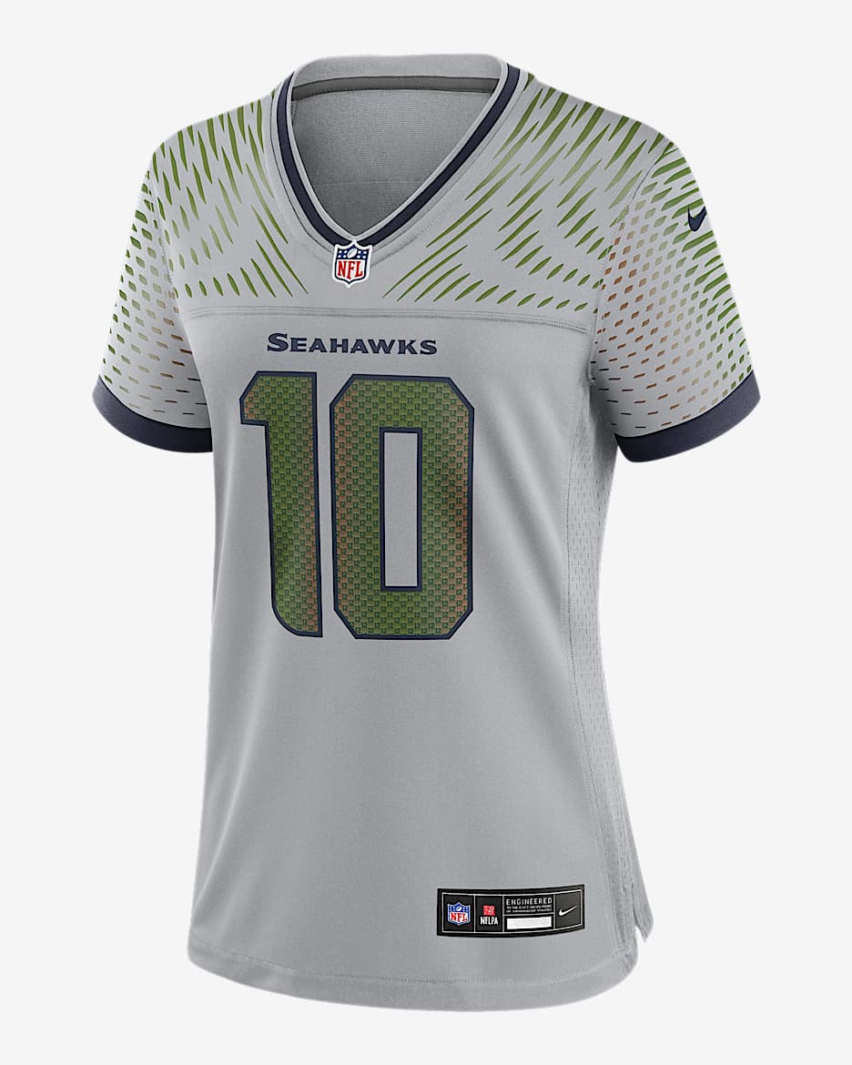 Jersey Nike de la NFL Game para mujer Cooper Kupp Seattle Seahawks Rivalries Collection - Gris