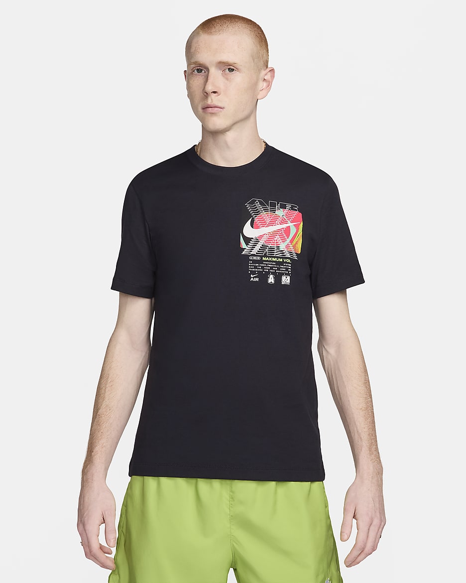 Nike Sportswear T-Shirt mit Rundhalsausschnitt für Herren - Schwarz