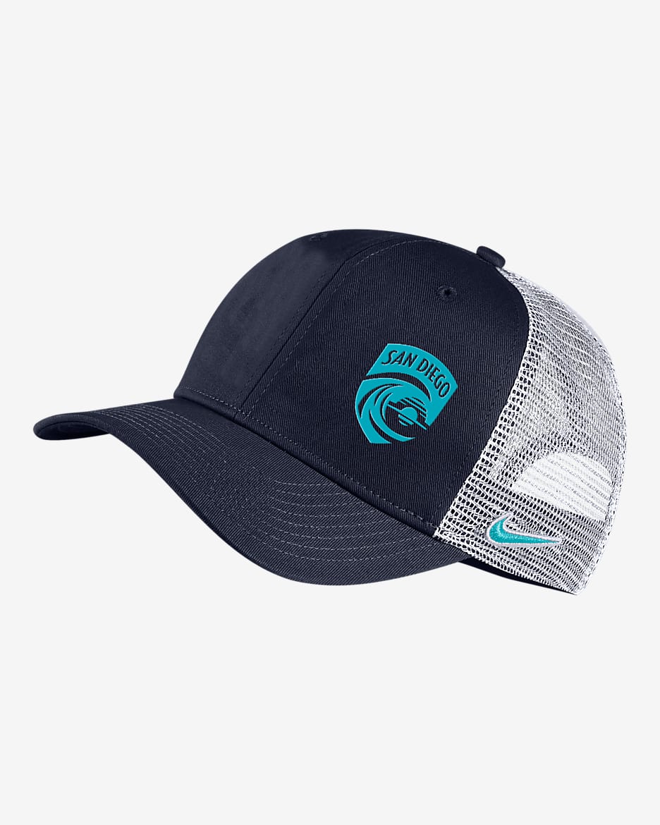 Gorra de rejilla de fútbol Nike San Diego Wave Classic99 - Azul marino universitario