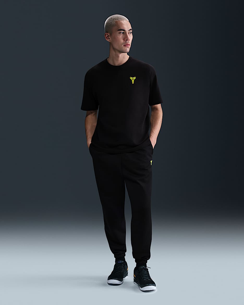 Pantaloni da basket Therma-FIT Kobe - Nero/Nero/Volt
