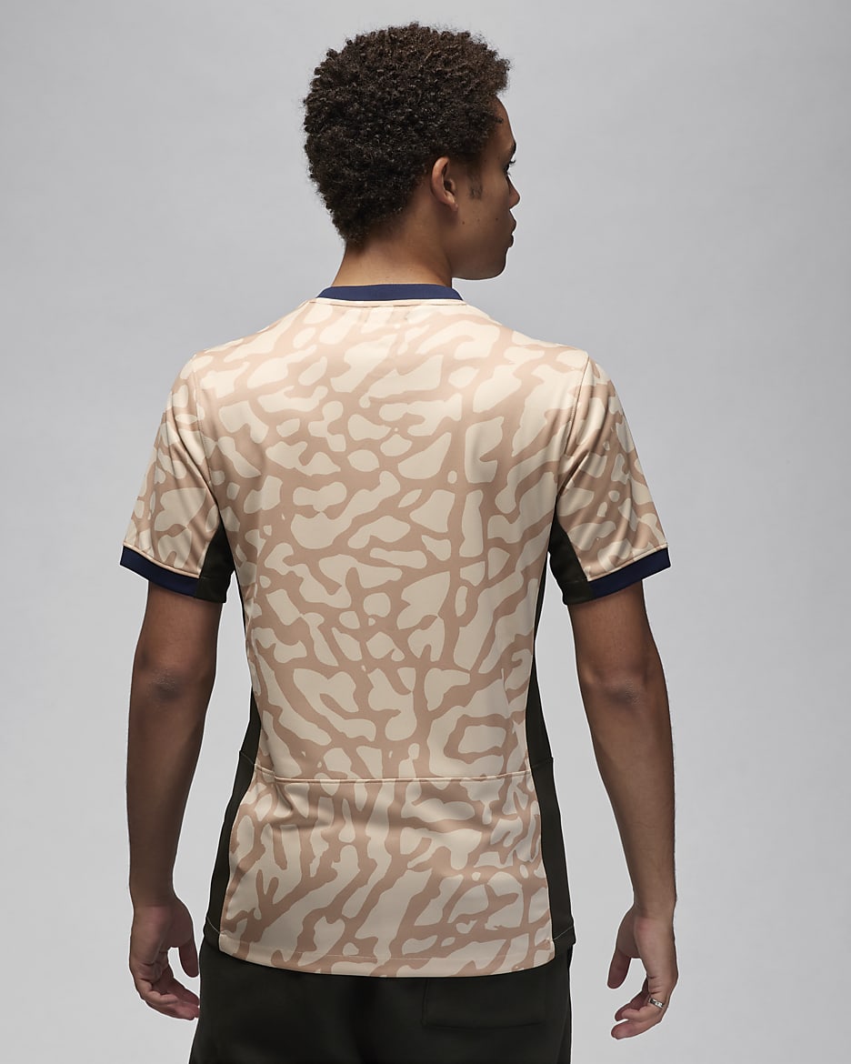 Quarta equipació Stadium París Saint-Germain 2023/24 Samarreta de futbol de rèplica Jordan Dri-FIT - Home - Hemp/Obsidian/Sequoia/Rough Green