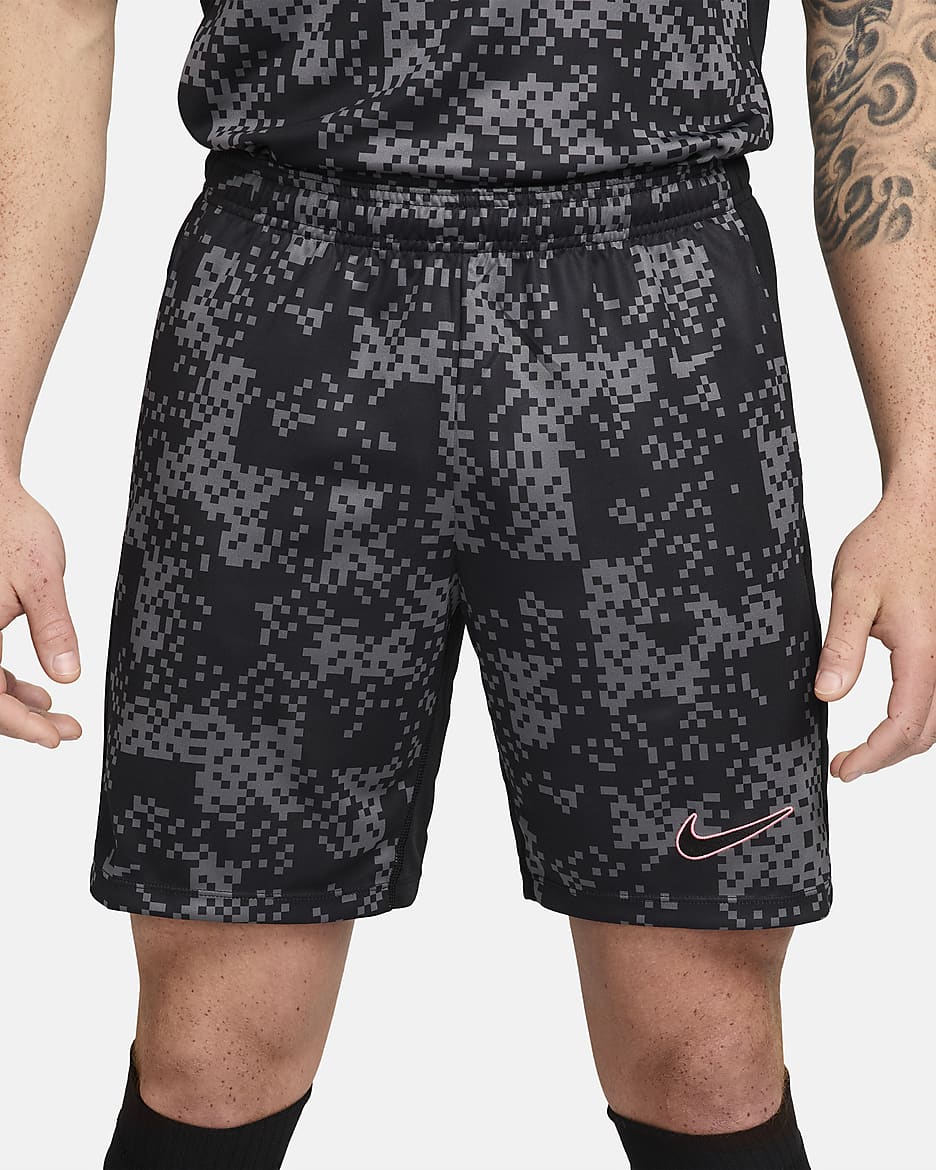 Short de foot Nike Dri-FIT Academy Pro pour homme - Iron Grey/Noir/Noir/Noir