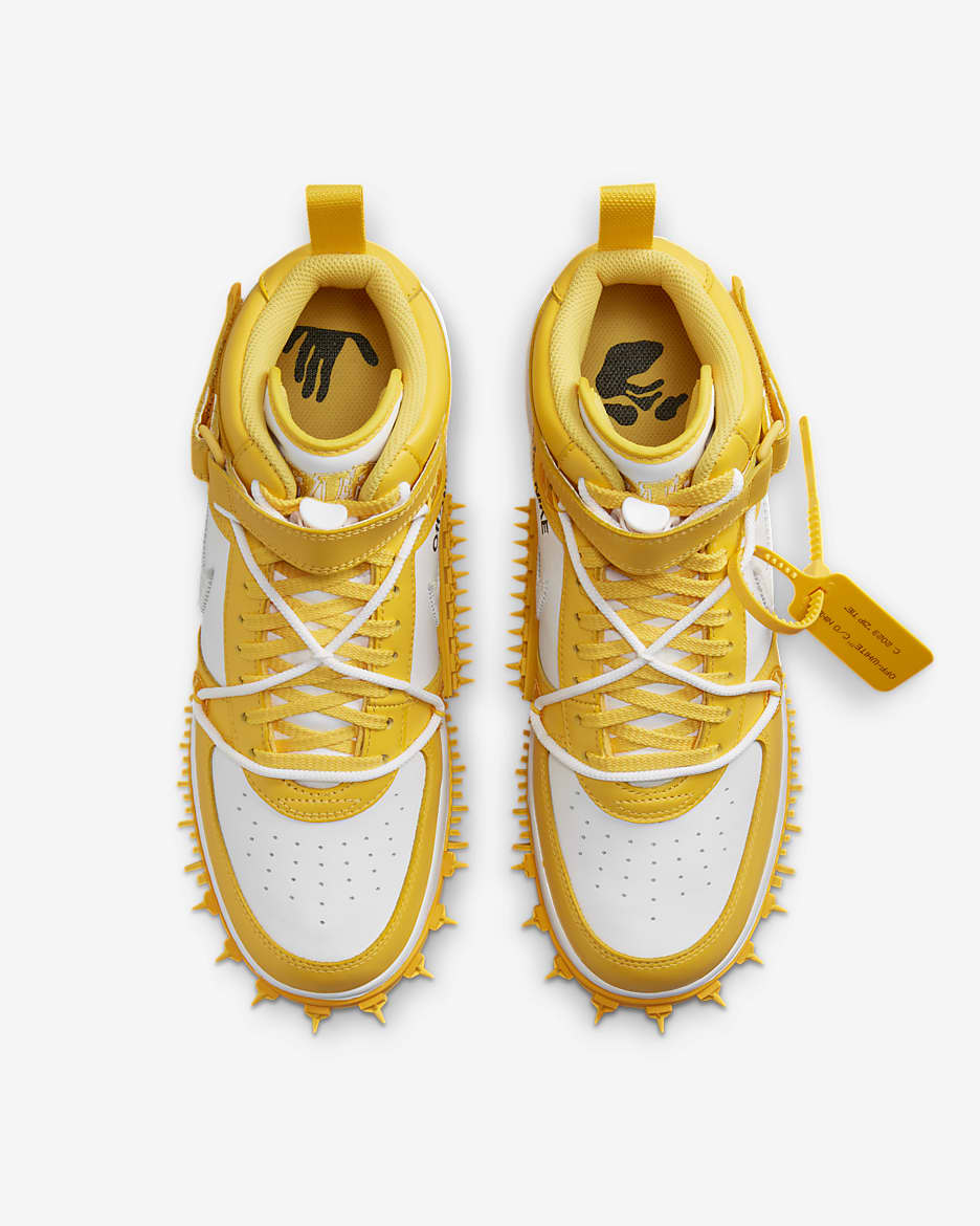 yellow off white nike air force 1