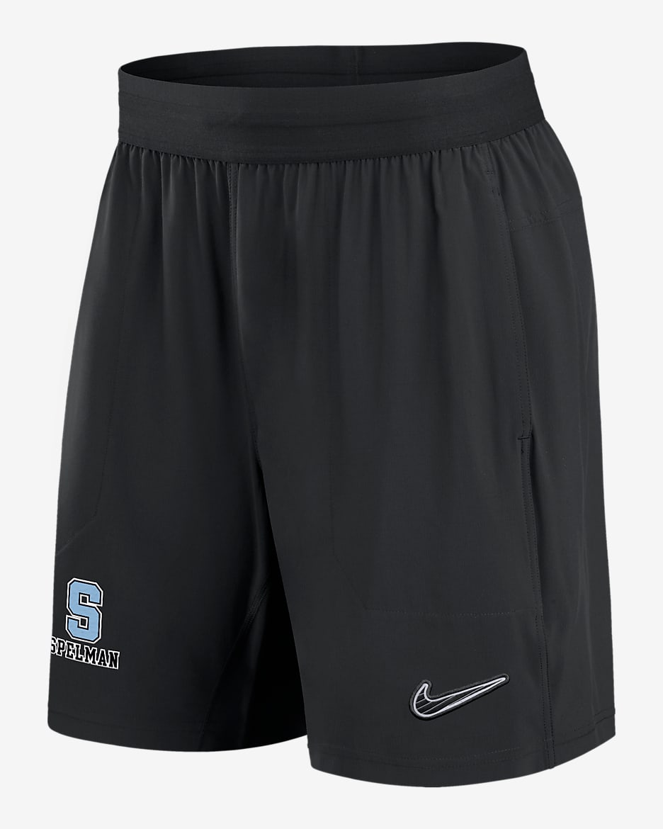 Shorts universitarios Nike Dri-FIT de tejido Woven para hombre Spelman - Negro
