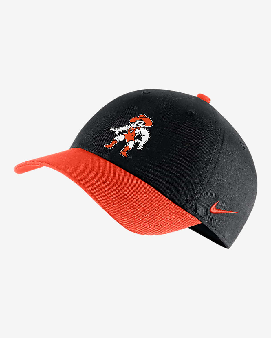 Oklahoma State Heritage86 Nike College Wrestling Hat - Black