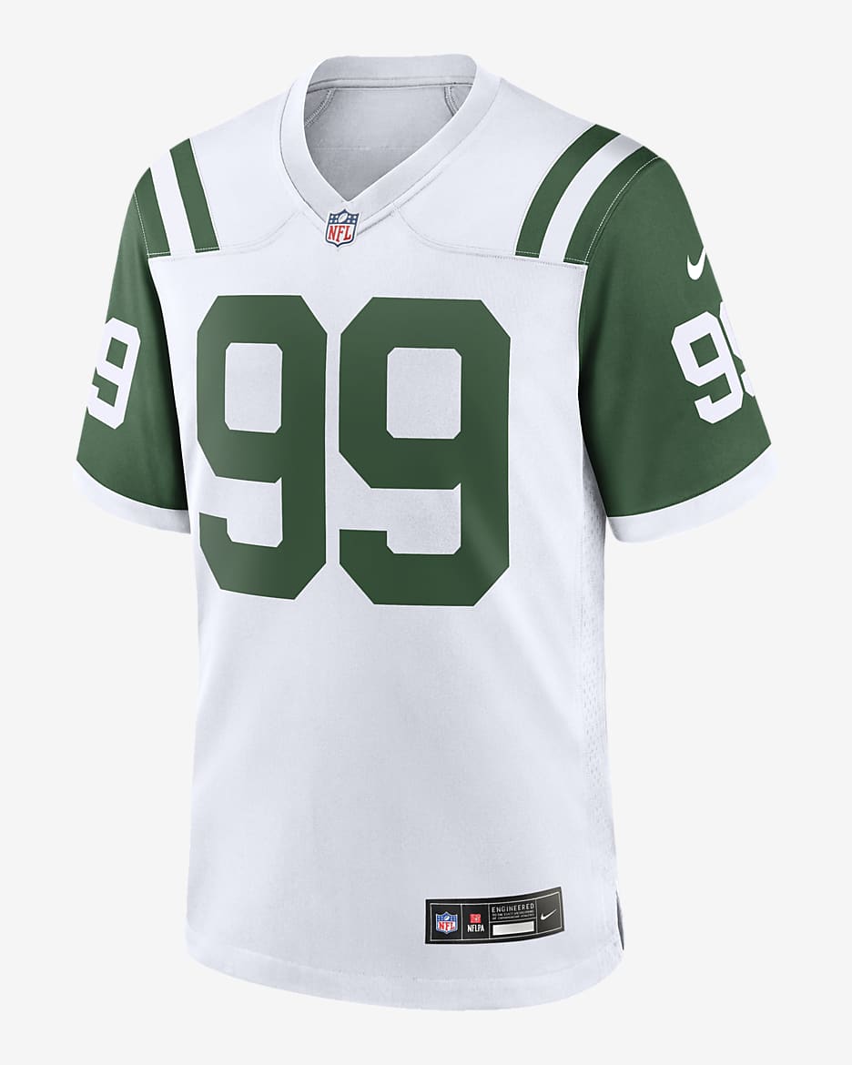 Jersey de fútbol americano Game para hombre NFL New York Jets (Will McDonald IV) - Blanco