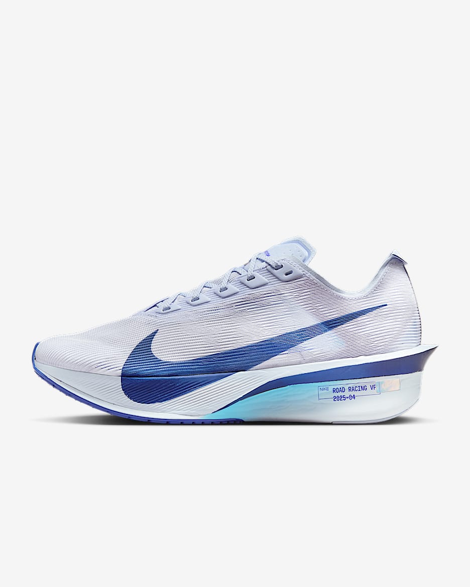 Tenis de carrera en pavimento para mujer Nike Vaporfly 4 - Fantasma/Violeta persa/Gris fútbol/Azul vacío