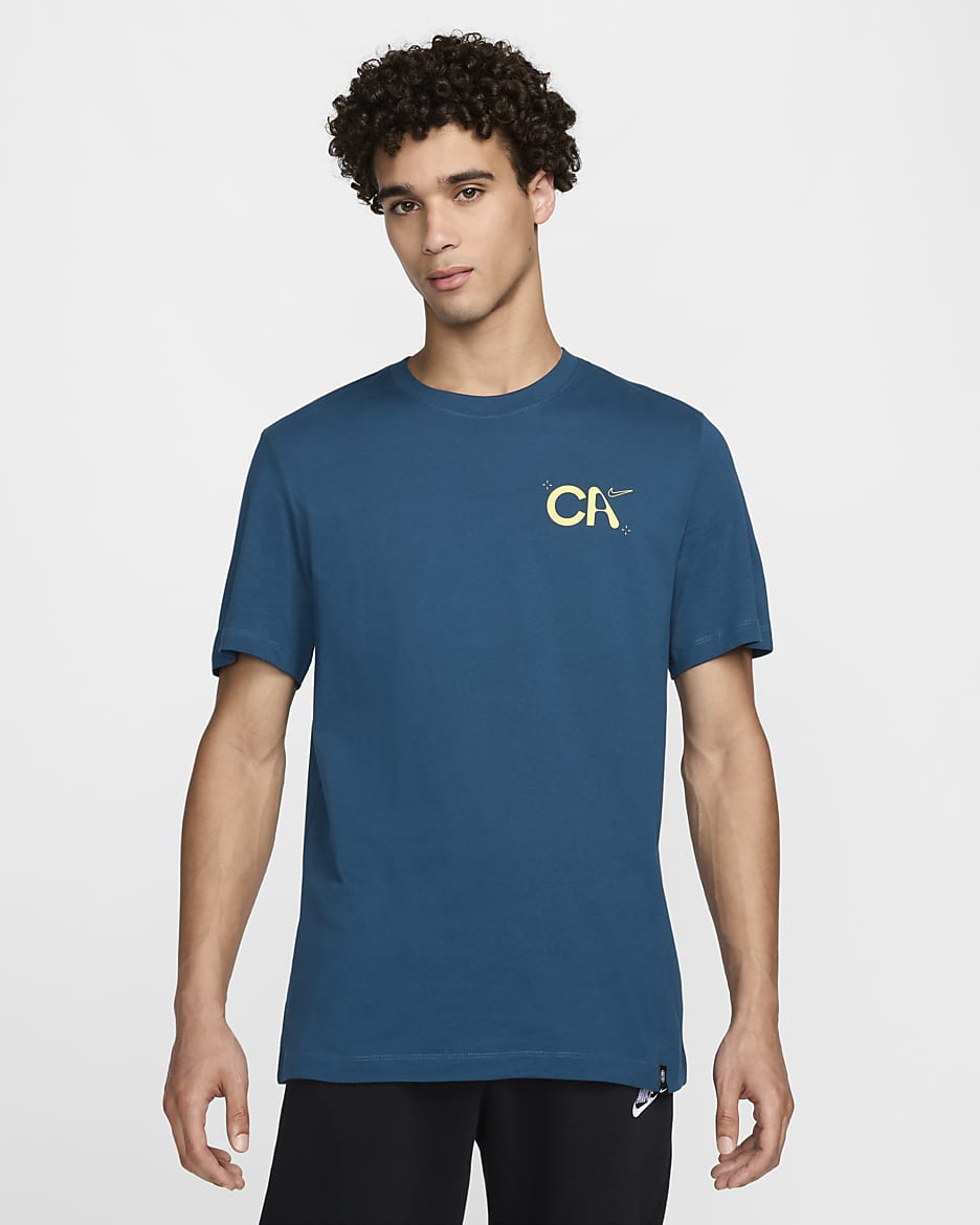 Playera de fútbol Nike con gráfico para hombre Club América - Azul valeriana