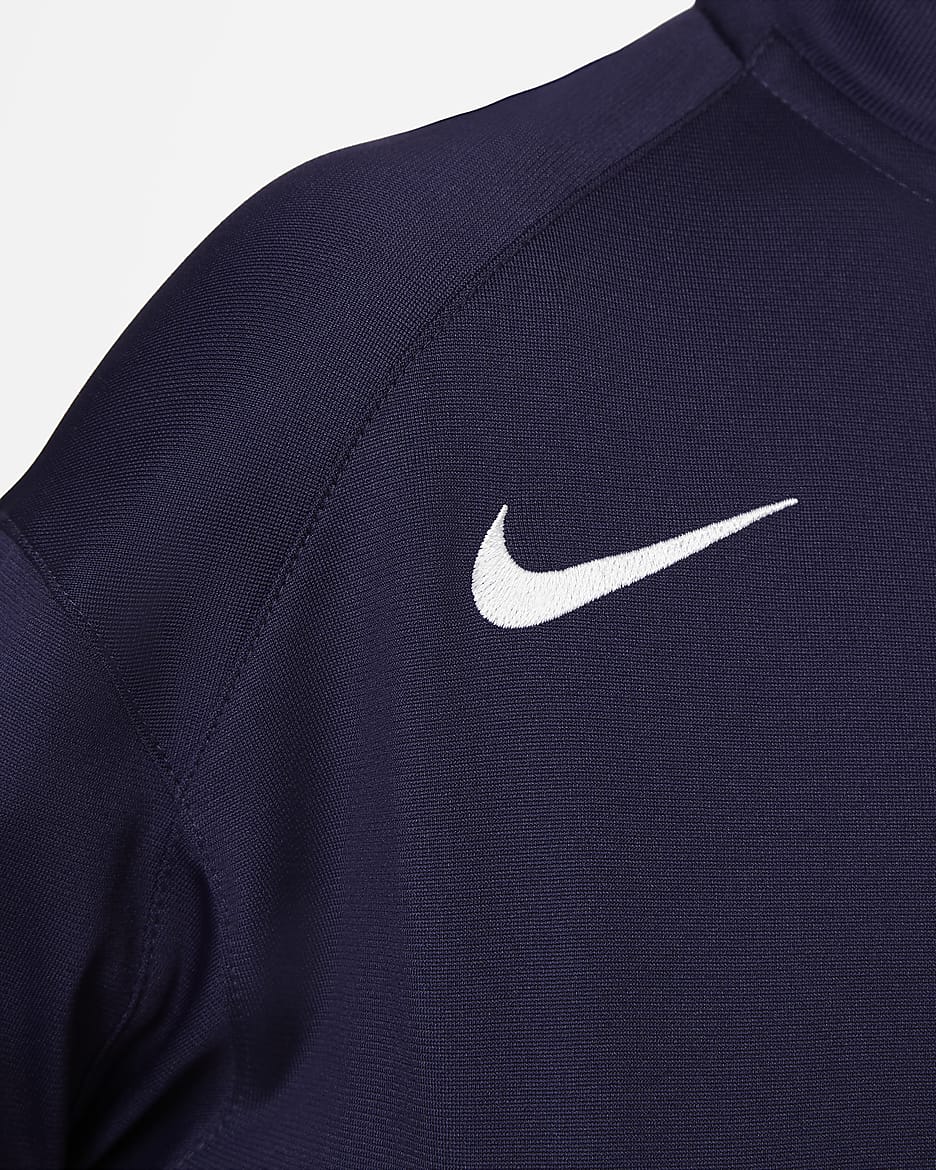 Ποδοσφαιρική πλεκτή φόρμα Nike Dri-FIT Αγγλία Strike για μικρά παιδιά - Purple Ink/Rosewood/Λευκό