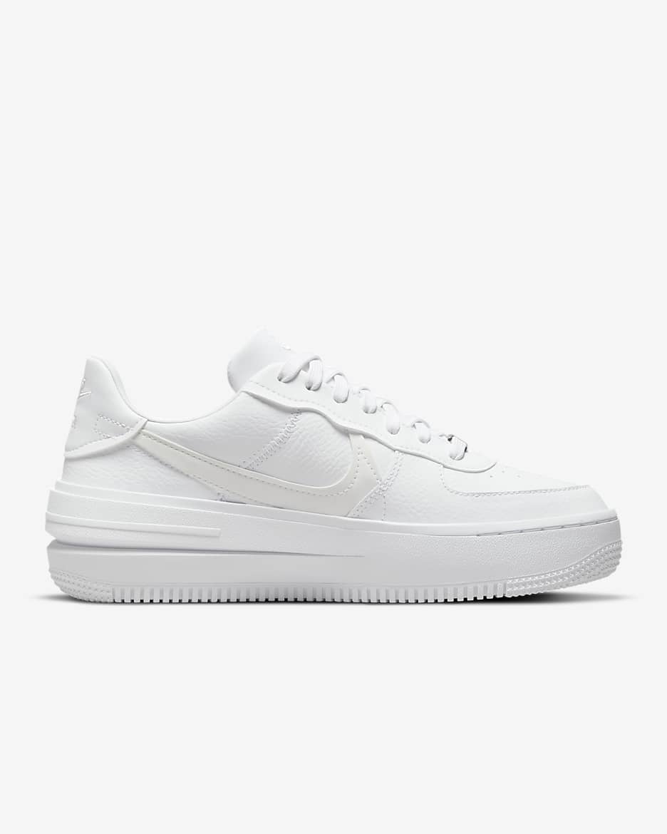 Nike Air Force 1 PLT.AF.ORM 女鞋 - 白色/白色/白色/Summit White