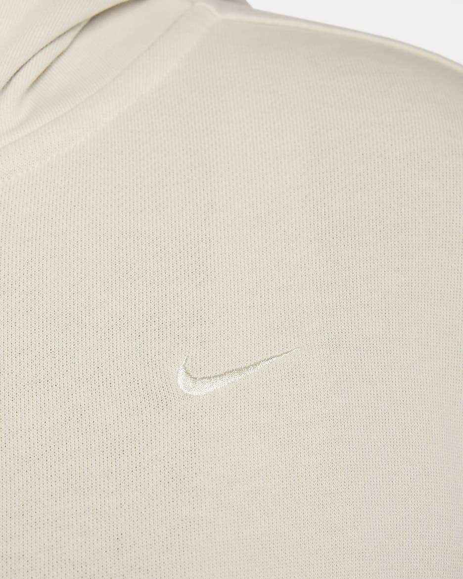 Dámská volná mikina Nike Sportswear Chill Terry z francouzského froté s kapucí a zipem po celé délce (větší velikost) - Light Orewood Brown/Sail