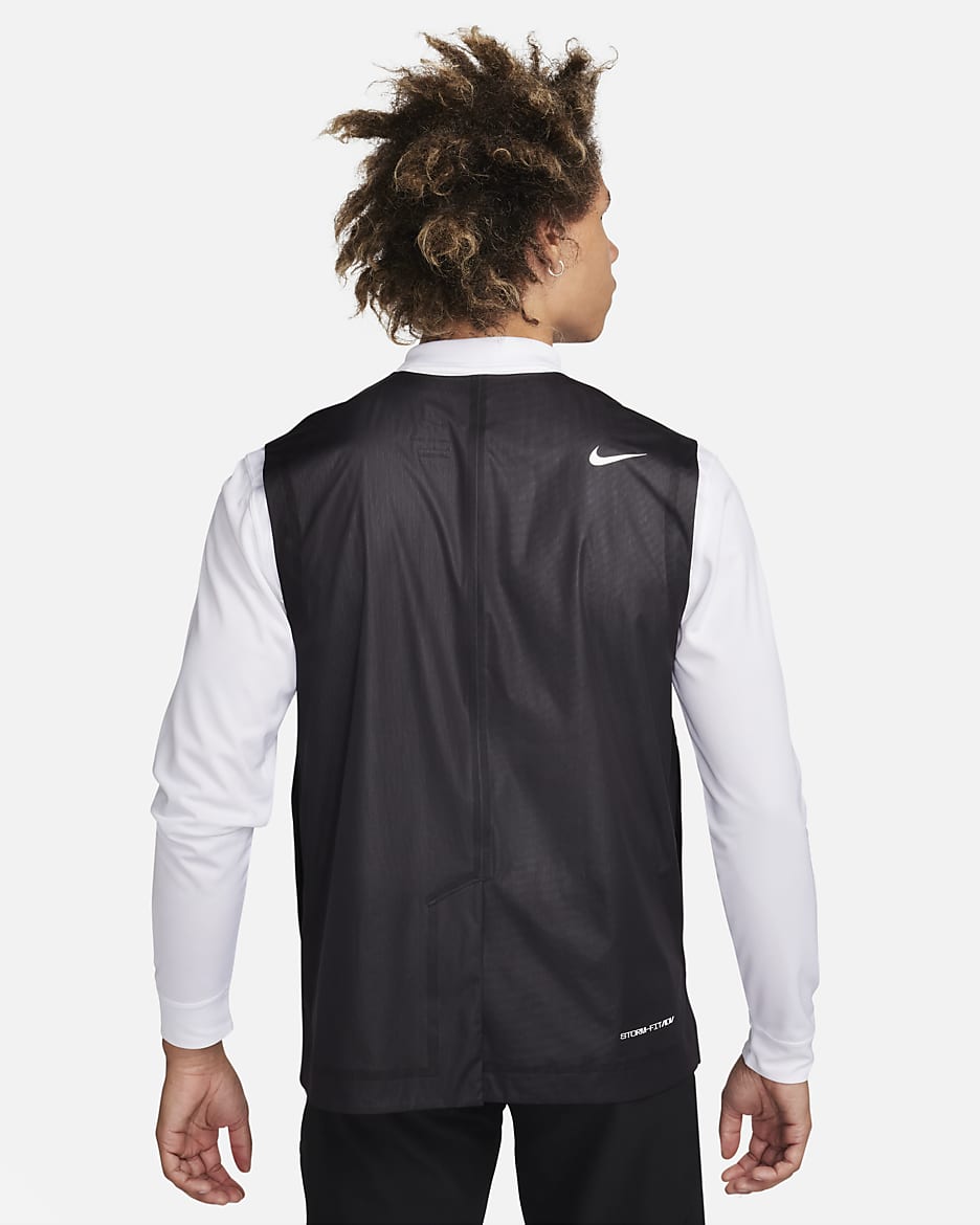 Veste sans manches de golf Nike Storm-FIT ADV pour homme - Noir/Noir/Anthracite/Blanc