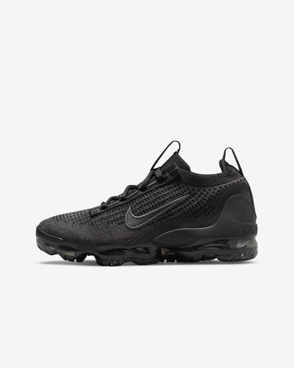 Buty dla dużych dzieci Nike Air VaporMax 2021 FK - Czerń/Czerń/Anthracite/Czerń