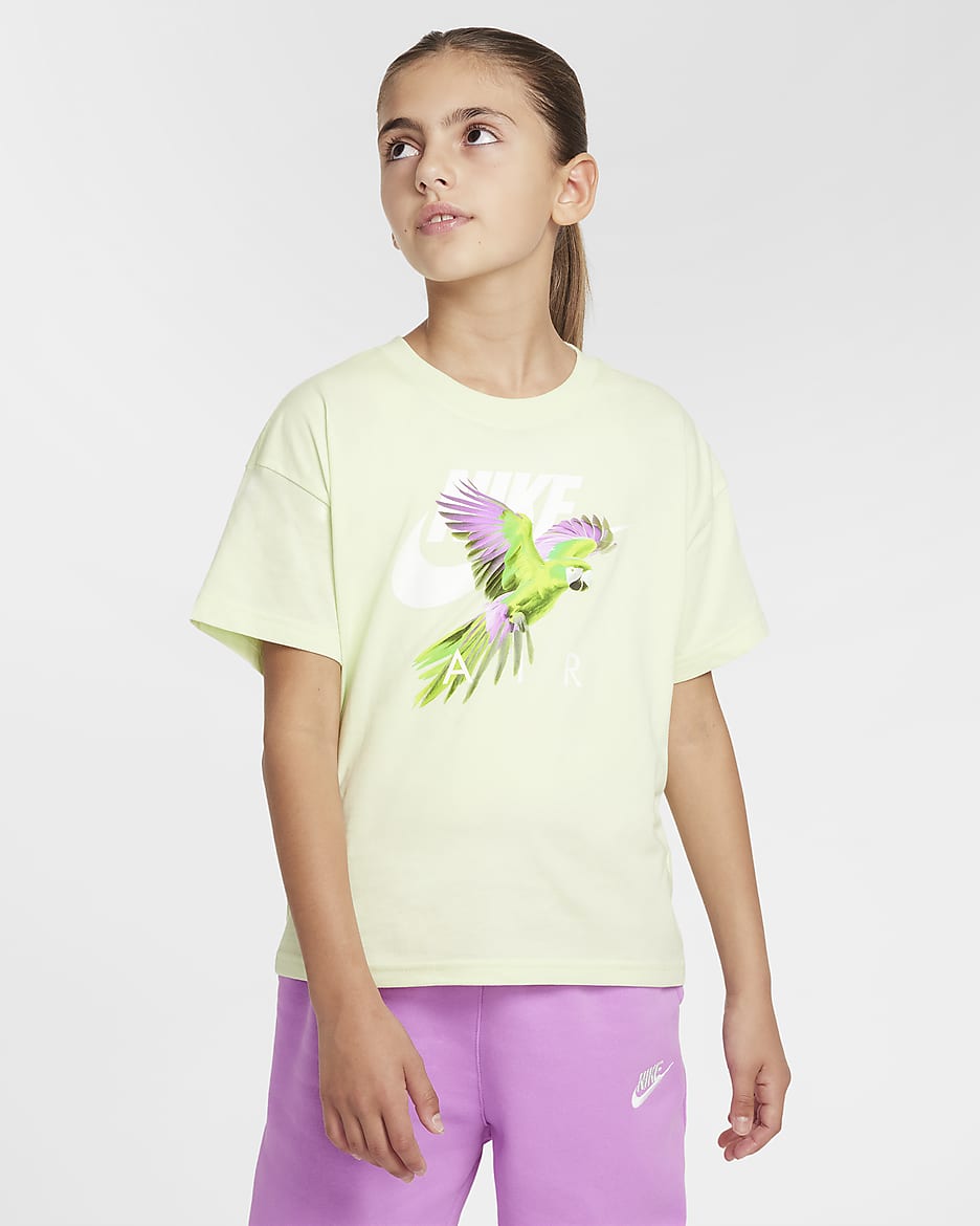 Nike Air Big Kids' (Girls') T-Shirt - Lime Ice