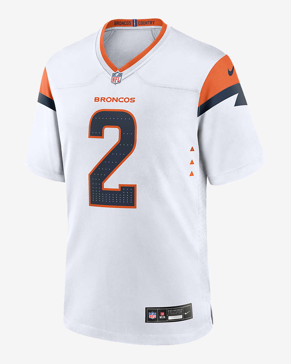 Patrick Surtain II Denver Broncos Men's Nike NFL Game Football Jersey - White