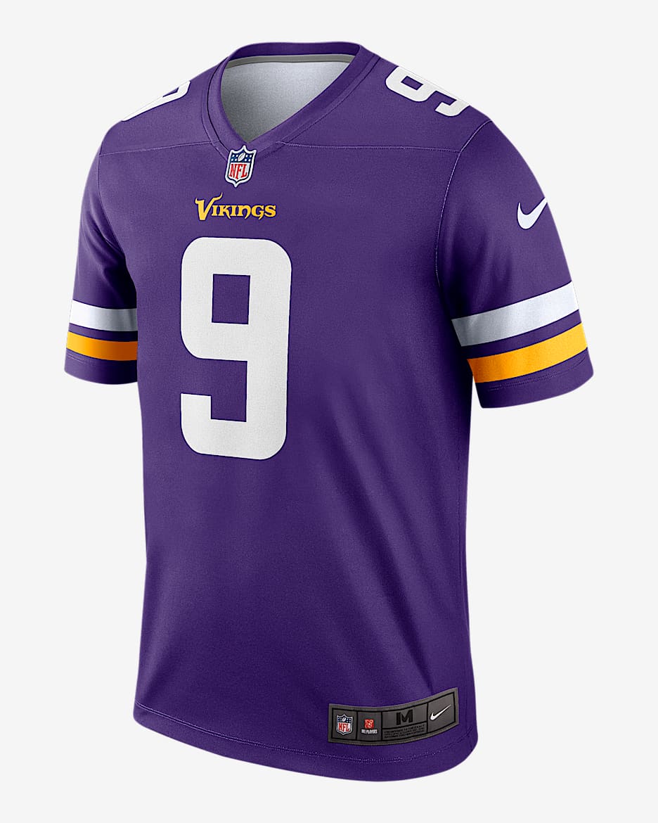 Jersey Nike Dri-FIT de la NFL Legend para hombre J.J. McCarthy Minnesota Vikings - Morado
