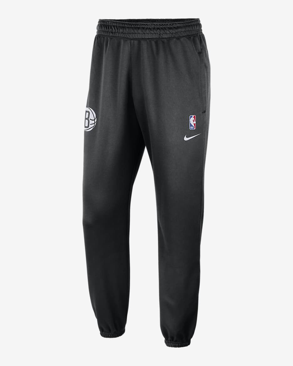 Pantalon Nike Dri-FIT NBA Brooklyn Nets Spotlight pour homme - Noir/Blanc