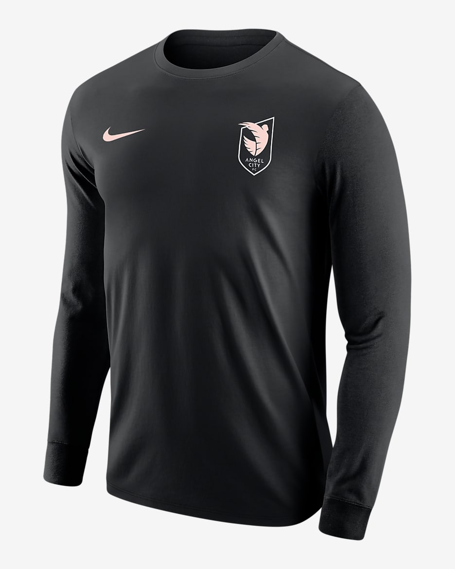 Angel City FC Men's Nike Soccer Long-Sleeve T-Shirt - Black