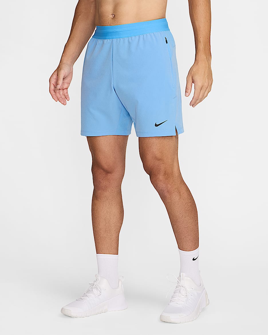 Nike Flex Rep 4.0 Men's Dri-FIT 18cm (approx.) Unlined Fitness Shorts - University Blue/Black/Black
