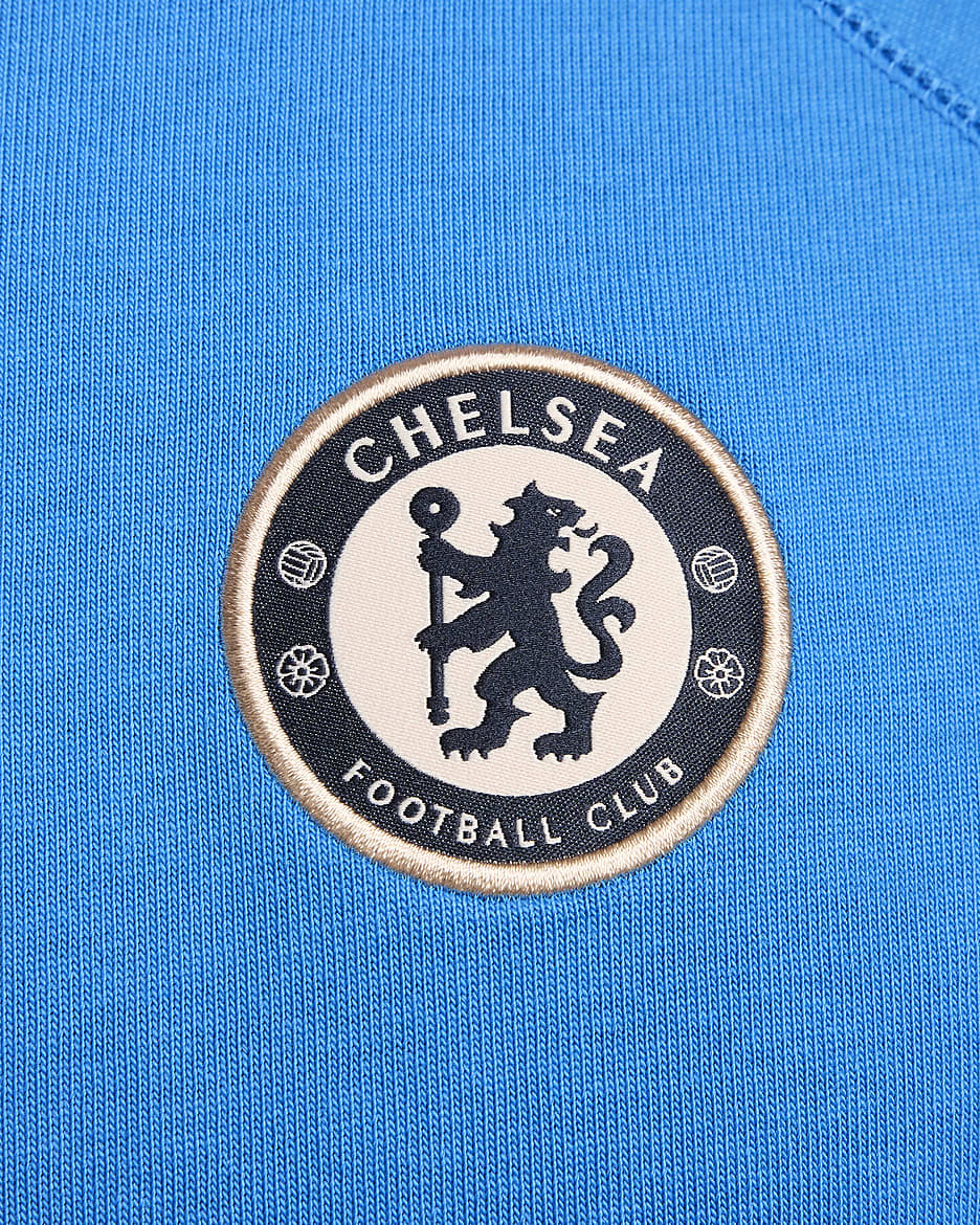 Chelsea FC Travel Nike kortermet fotballoverdel - Light Photo Blue/Guava Ice/Guava Ice