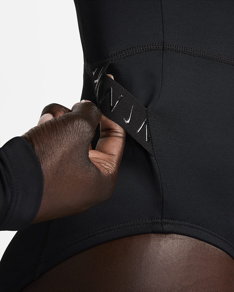 Nike Swim Hydralock Fusion Women's LongSleeve OnePiece Swimsuit.