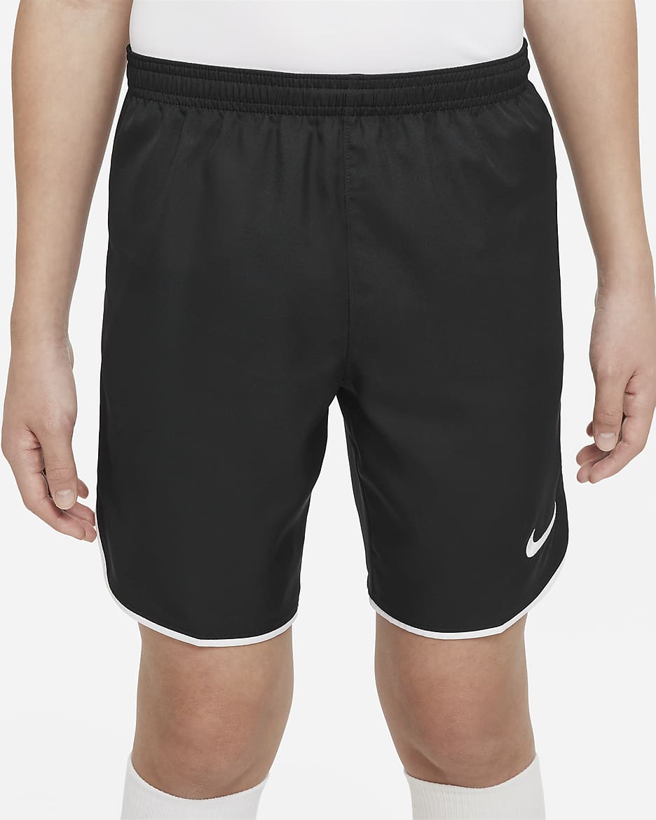 Nike Dri-FIT Big Kids' Soccer Shorts - Black/White/White