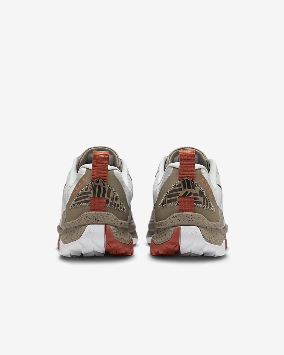 Nike Wildhorse 8 Men's Trail-Running Shoes - Light Silver/Khaki/Vintage Coral/Velvet Brown