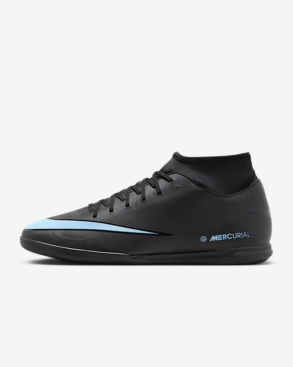 Nike Mercurial Superfly 10 Club IC High-Top-fodboldsko - sort/Ice Blue