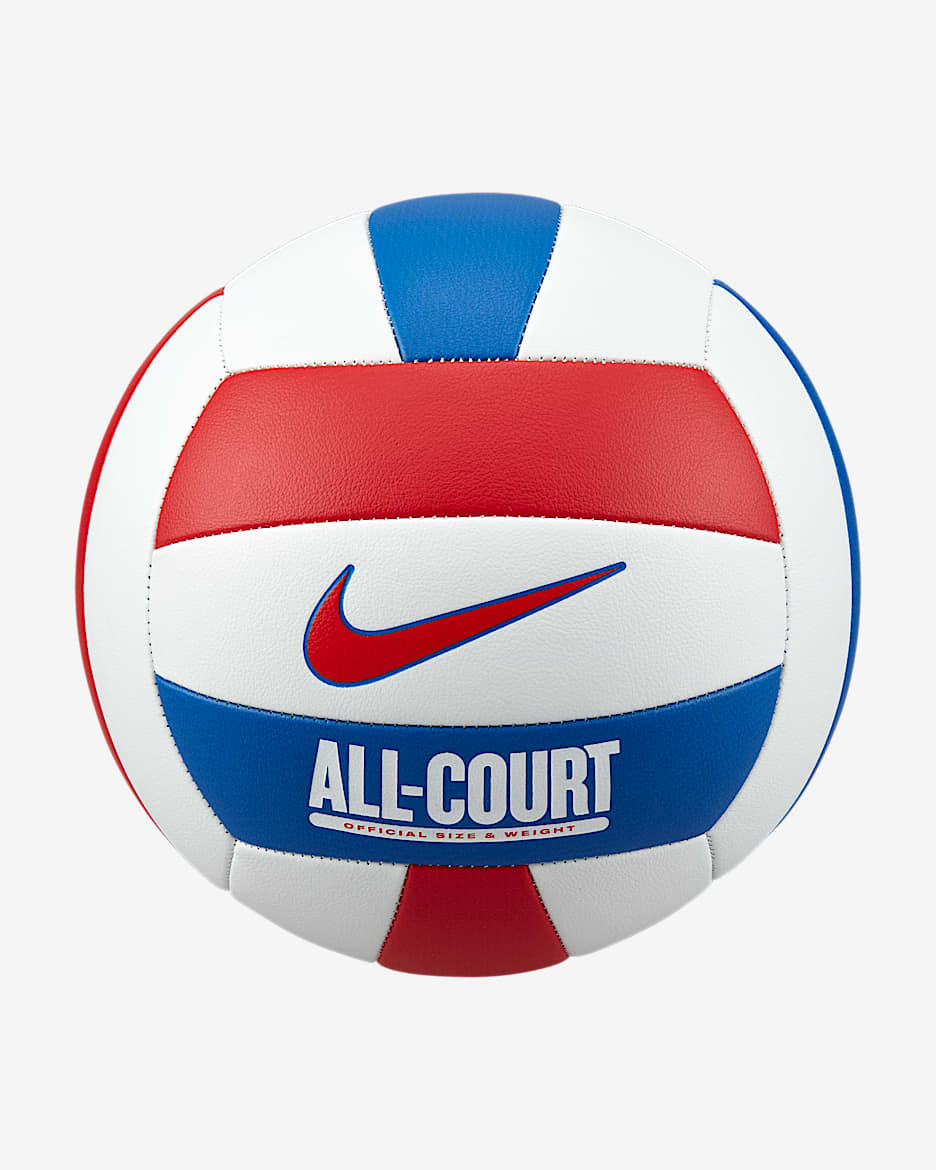Balón de vóleibol Nike All-Court - Blanco/Rojo universitario/Royal juego