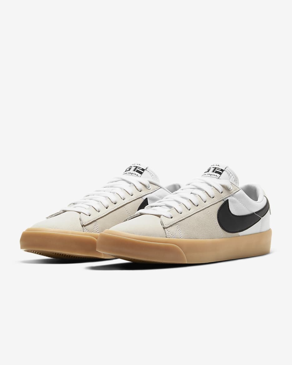 รองเท้าสเก็ตบอร์ด Nike SB Zoom Blazer Low Pro GT - ขาว/ขาว/ขาว/ดำ