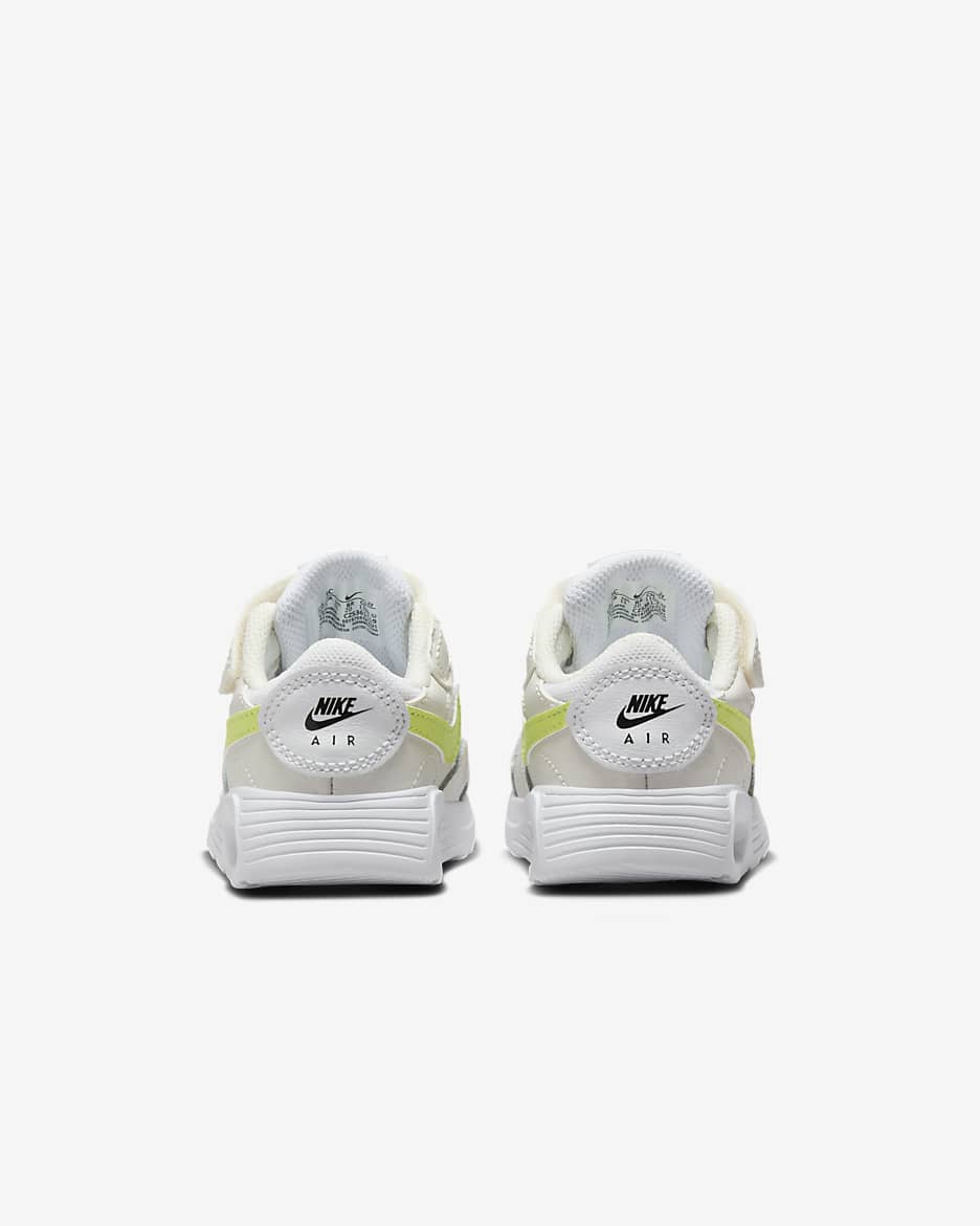 Tenis para bebé e infantil Nike Air Max SC - Blanco/Fantasma/Negro/Cíber