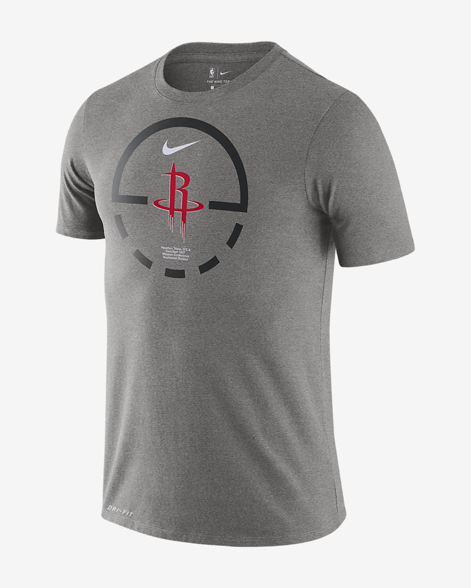 Houston Rockets Men's Nike Dri-FIT NBA T-Shirt - Dark Grey Heather