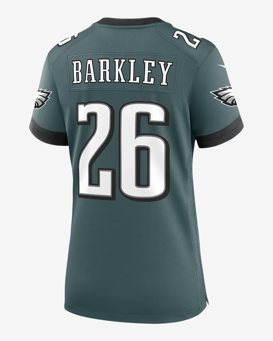 Jersey de fútbol americano Nike de la NFL Game para mujer Saquon Barkley Philadelphia Eagles - Azul verdoso deportivo