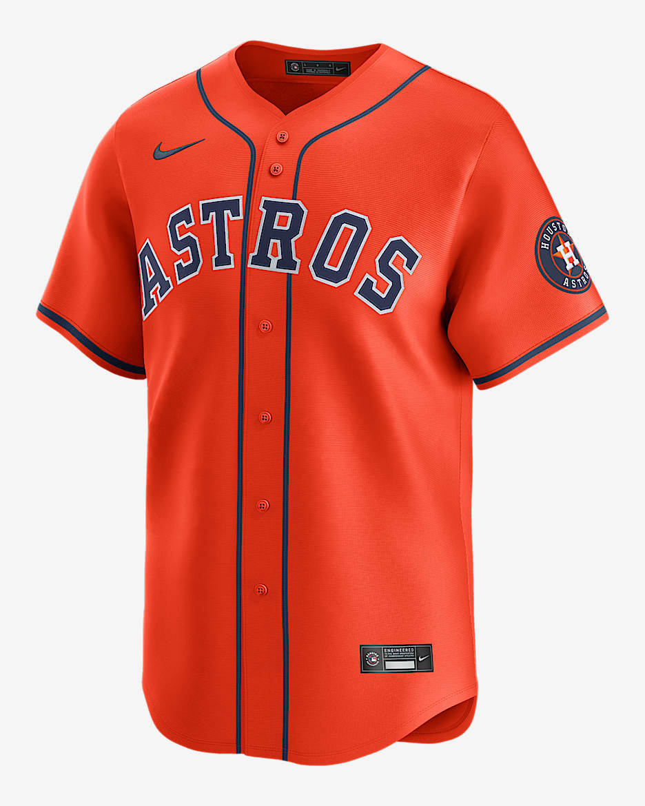 Houston Astros Men's Nike Dri-FIT ADV MLB Limited Jersey - Orange