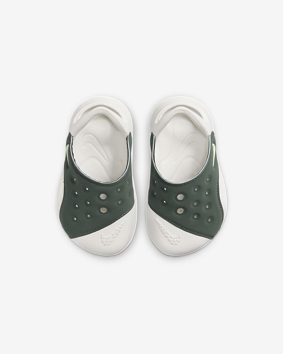 Nike Aqua Swoosh Baby/Toddler Sandals - Vintage Green/Sail/Barely Volt