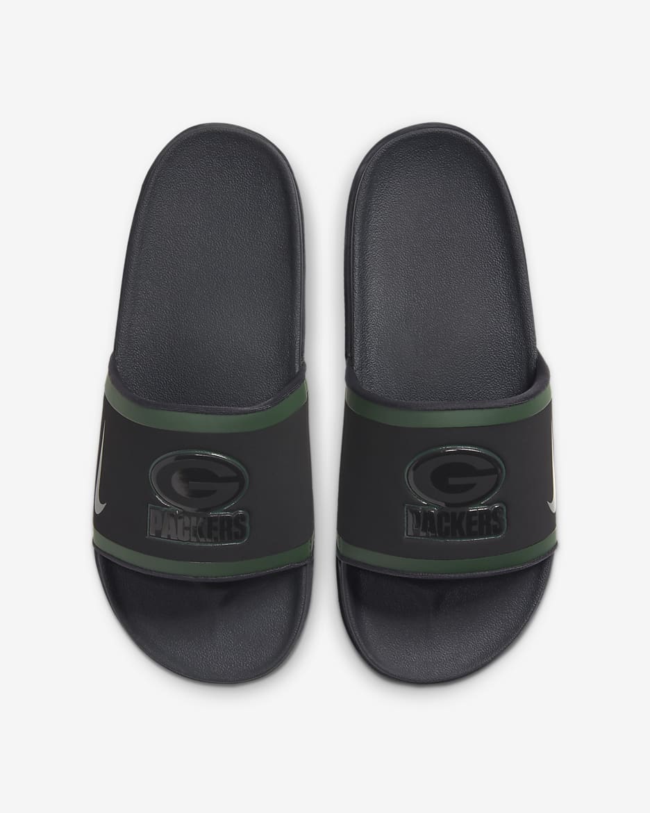 Nike Offcourt (NFL Green Bay Packers) Slide - Black/Fir/University Gold/Anthracite