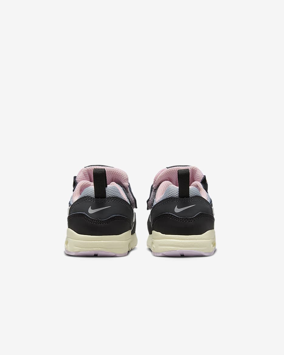 Air Max 1 EasyOn Baby/Toddler Shoes - Black/Anthracite/Pink Foam/Summit White