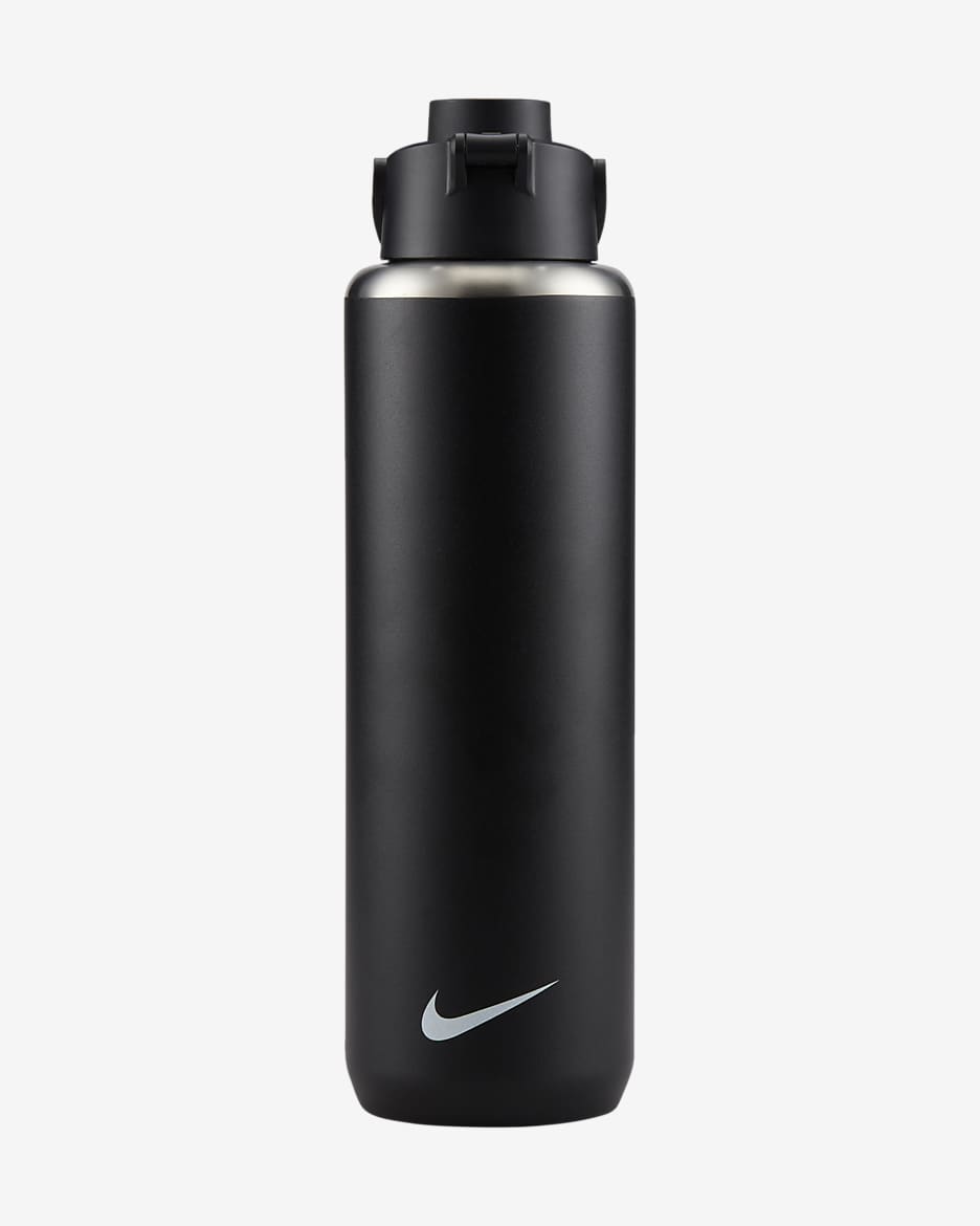 Nike Recharge Stainless Steel Chug Bottle (32 oz) - Black