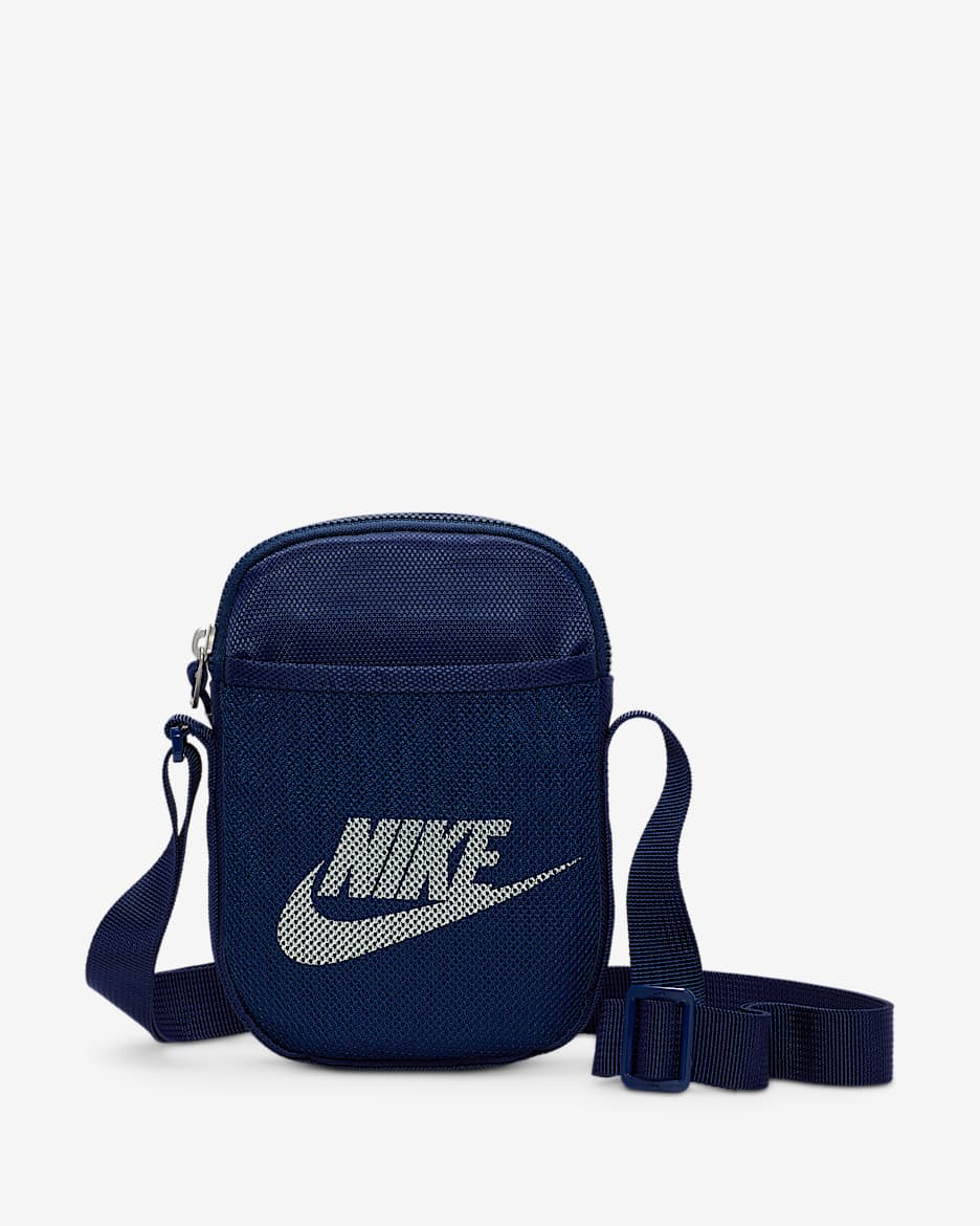 Bolsa bandolera (pequeña, 1 L) Nike Heritage - Azul vacío/Azul vacío/Blanco cumbre
